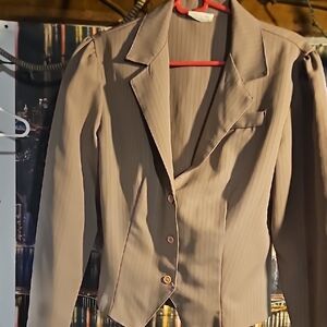 Women's Beige Blazer Jacket